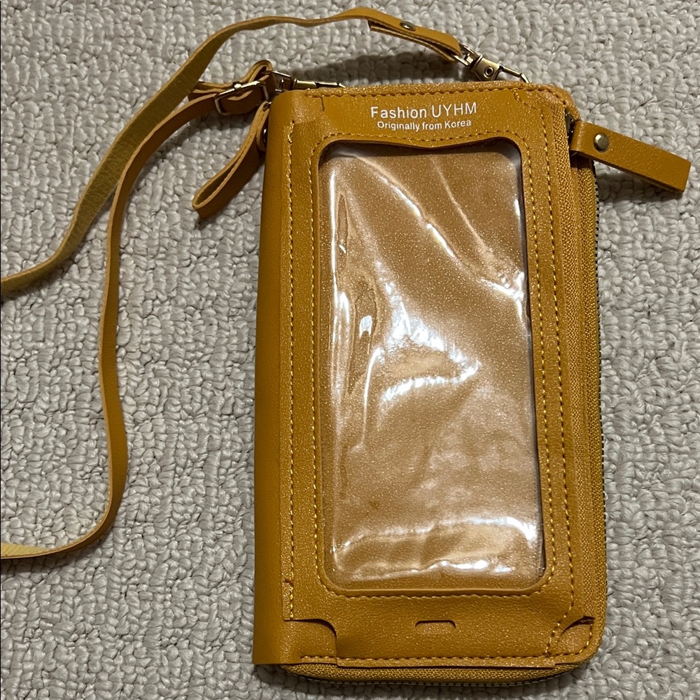 Yellow Phone Touchscreen Wallet Case